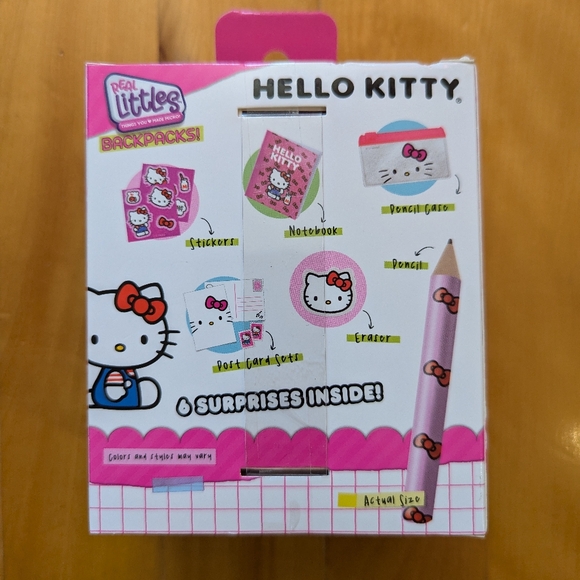 Real Littles HELLO KITTY & FRIENDS Sanrio Red Glitter Backpack 6 Surprises 2023 - Picture 2 of 3